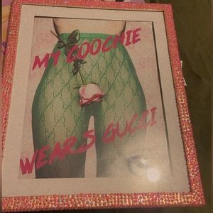 Handmade Rhinestone picture frame!